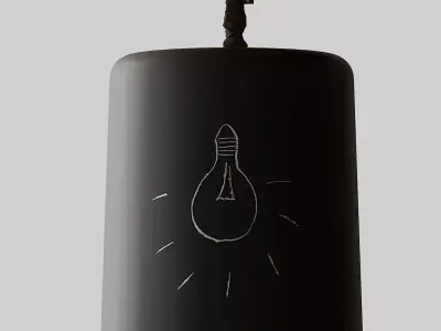 Bin Lavagna Pendant by Ocilunam for In-Es Art Design 3D model