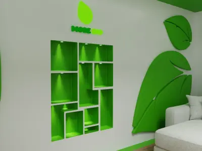 Stand Design for Bio products 3D model