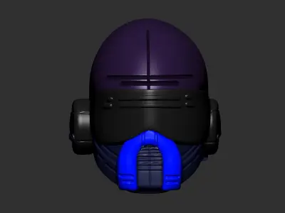helmet high poly sculpt 3d printable  3D model