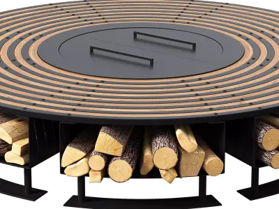 Fire Pit 09 3D model