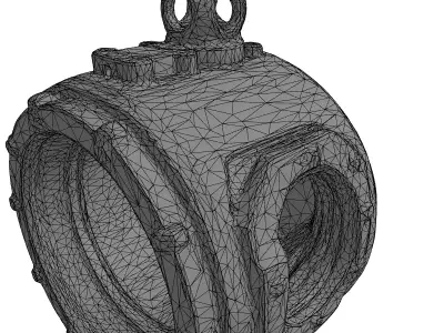 Rusty Industrial Mechanical Device Low-poly 3D model