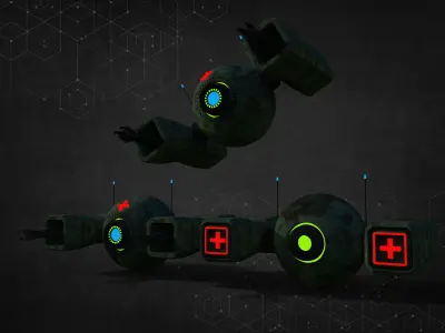 Soldier Drone Type 5 The Doctor-Medic 3D model