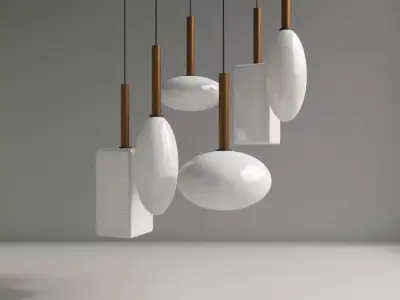 Ceiling Light Free low-poly 3D model shop
