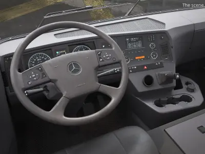  Mercedes Liebherr Concrete Pump Truck Yellow 