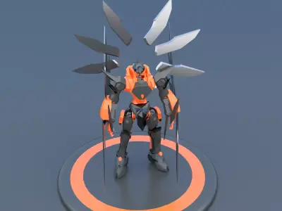 Mech Robot Cyborg EvolutIon stage THREE 3D model