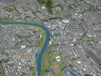 Drezden Low-poly 3D model