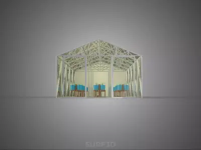 CEA CONTROLLED ENVIRONMENT AGRICULTURE DUTCH BUCKET SYSTEM DBS 3D model