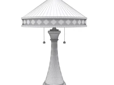 Quoizel Bowing Table Lamp 3D model
