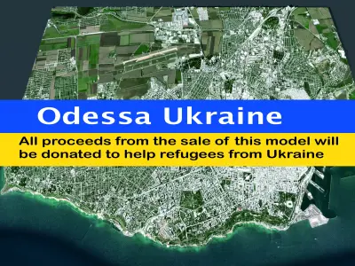 Cityscape Odessa Ukraine 3D model