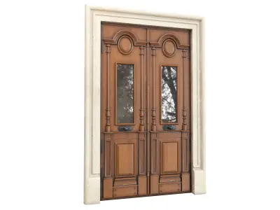 Entrance classic door 78 3D model