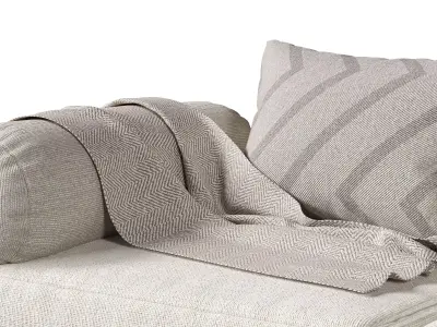 Seat Pillow Set 04 3D model