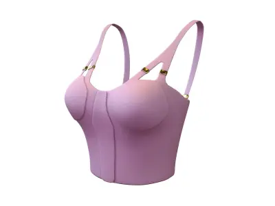 Bra Top v1 008 Low-poly 3D model