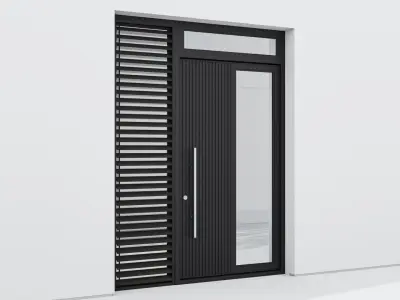 Aluminium door 185 3D model