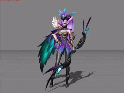 Miya Modena Butterfly Low-poly 3D model