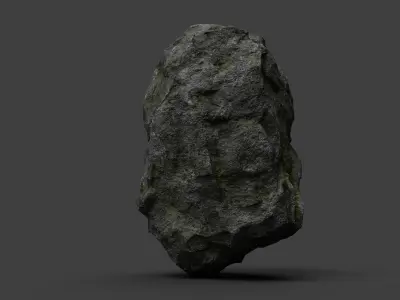 Rock 7-4 Low-poly 3D model