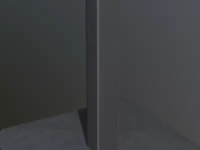 Low poly parking signpost Low-poly 3D model