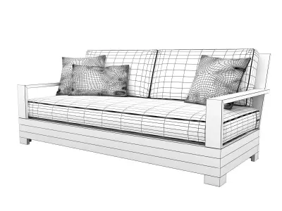 Belvedere Classic Sofa 3D model