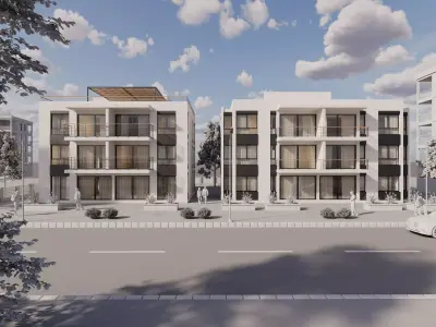 Apartment Exterior Residential Building  V2 3D model