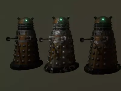 STEAMPUNK DALEK PACK - Rogue Film Productions Low-poly 3D model