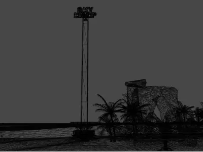 Free fall big 3D model