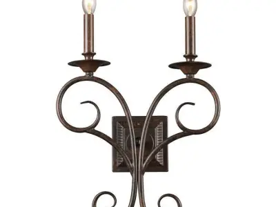 Brenda Candle Wall Light 3D model