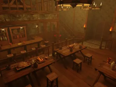 Medieval Fantasy Tavern 3D model