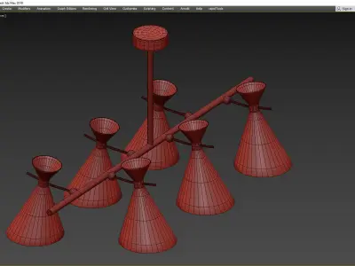 PINK MACAROON CHANDELIER 3D model