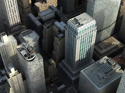  Manhattan District 02 Low Poly Updated 