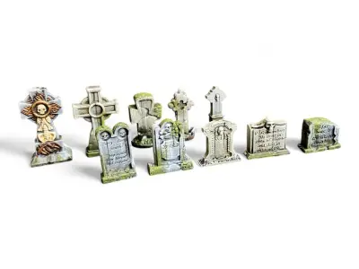 Tombstones 3D print model