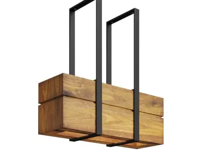 wooden light small Free 3D model