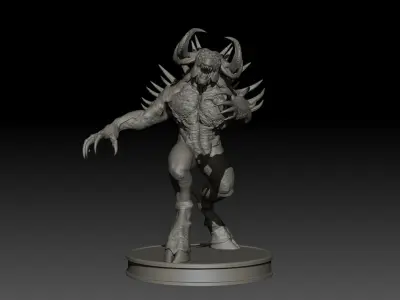 DemonBoss5 High Poly for 3d Print 3D print model