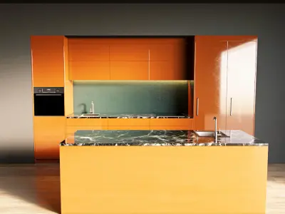 65-Kitchen5 glossy 6 3D model