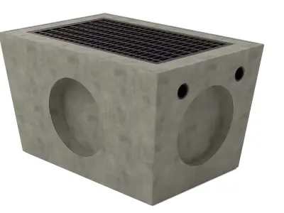 Concrete Drain Inlet 3D model