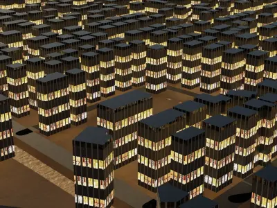 Iwata Japan Citymap Building 3D model