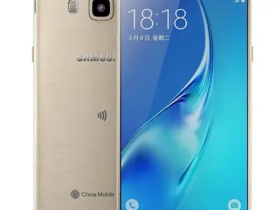 Samsung Galaxy J5 2016 Gold 3D model