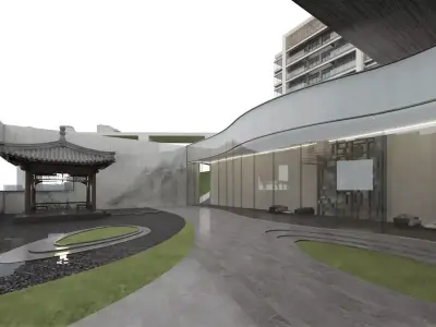 Asian Art Exhibition Center 3D model