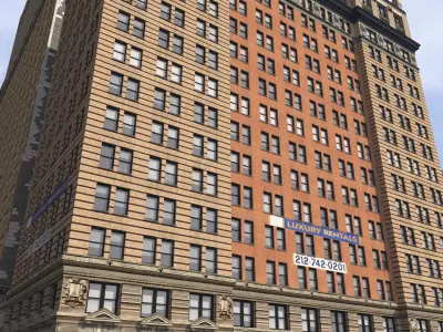 Whitehall Building Low-poly 3D model