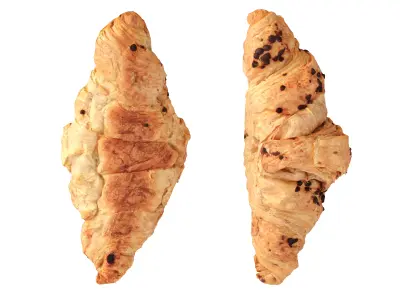 Croissant With Chocolate Chip 5 Models