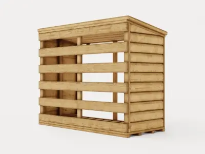 LogStore Low-poly 3D model