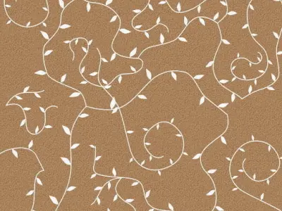 Bedroom room with walls and wooden floor 3D model