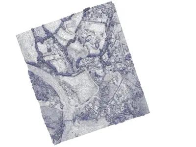 Sunset at quinta 06 12 2020 Low-poly 3D model