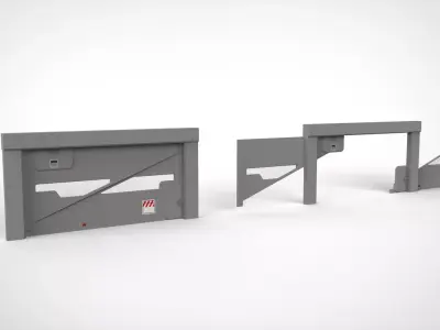 sci fi door 2 3D model