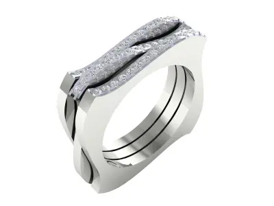 Women Ring Render 3dm STL MTL SLC JCD OBJ IGS FBX Details 3D print model