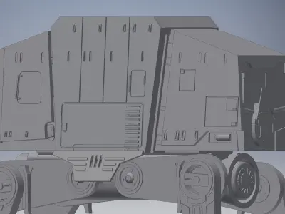 Ultra Realistic Star Wars AT-AT Model 3D print model