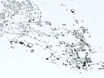 Trinidad and Tobago Streets and Buildings 3D model