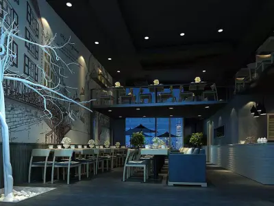 Business - Food Beverage 7-093 3D model