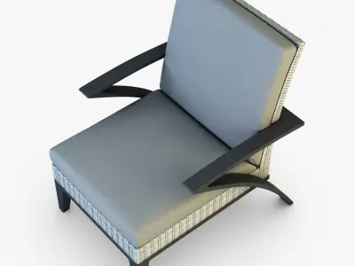 Rexus armchair white 3D model