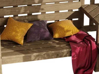 Garden pergola 2 3D model