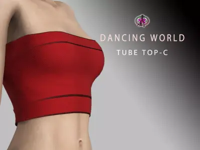 Dancing World - Tube Top-E Low-poly 3D model