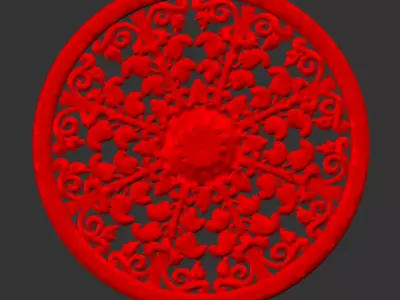 artcam round design 53 3D model